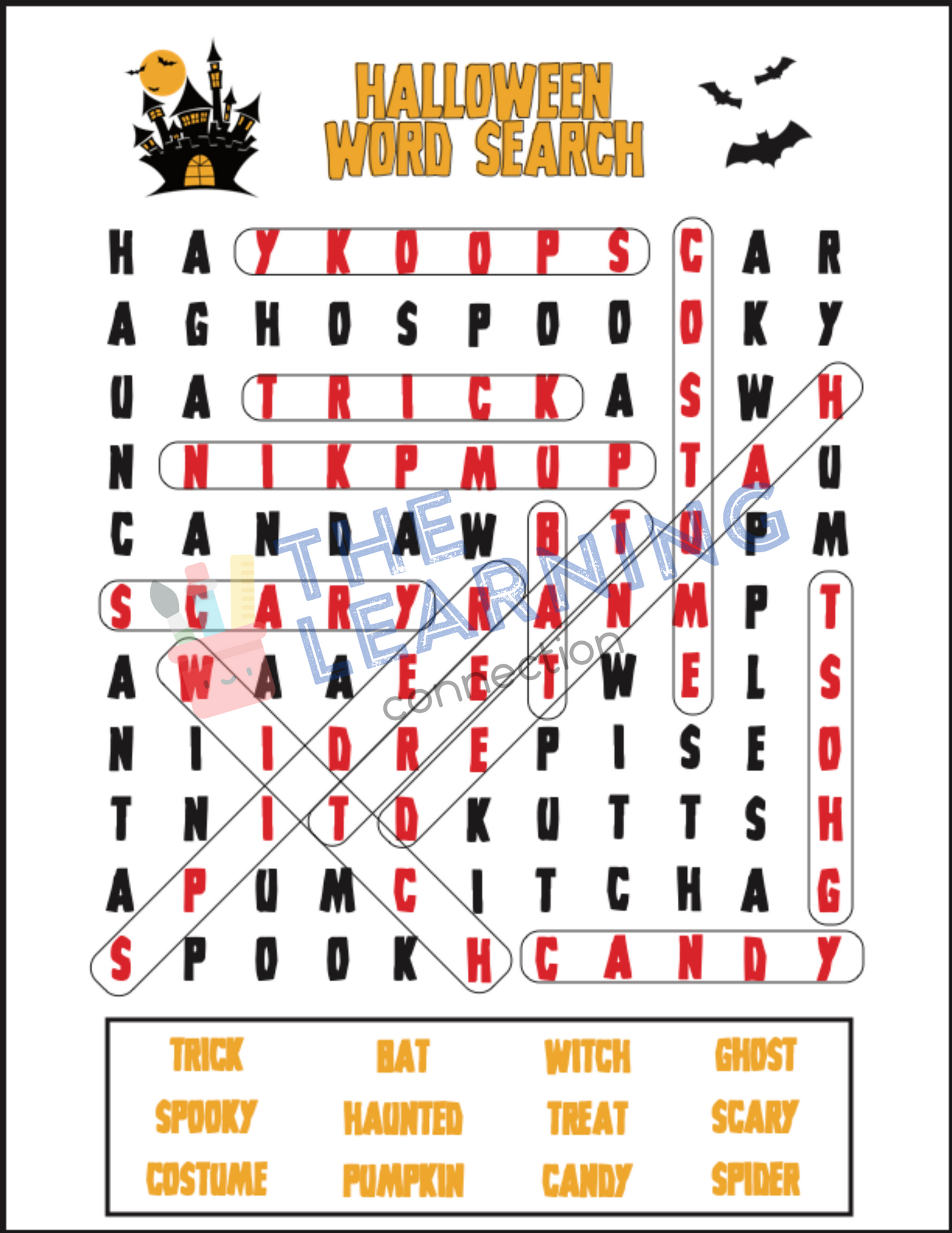 Halloween Wordsearch 1