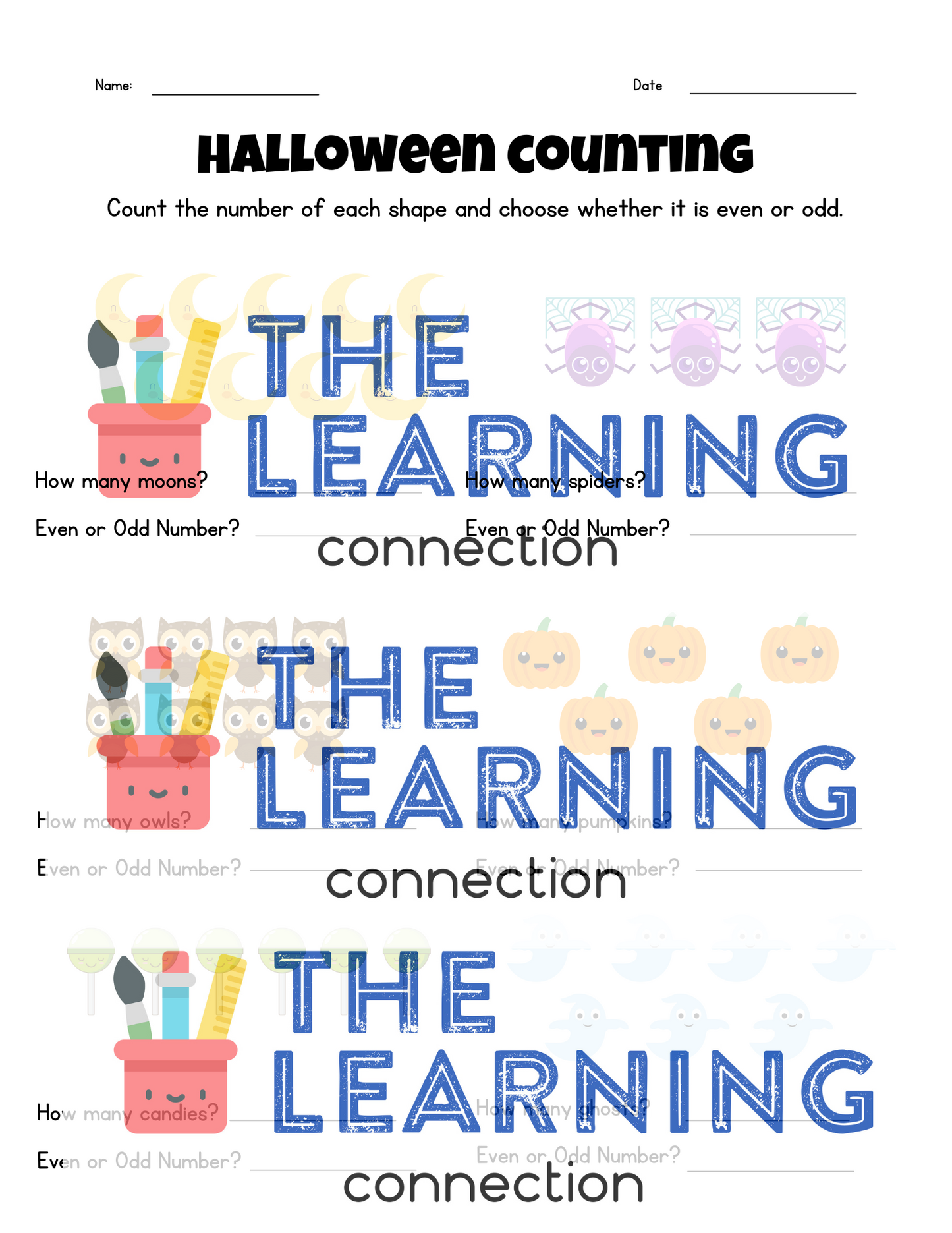 Halloween Counting Even or Odd
